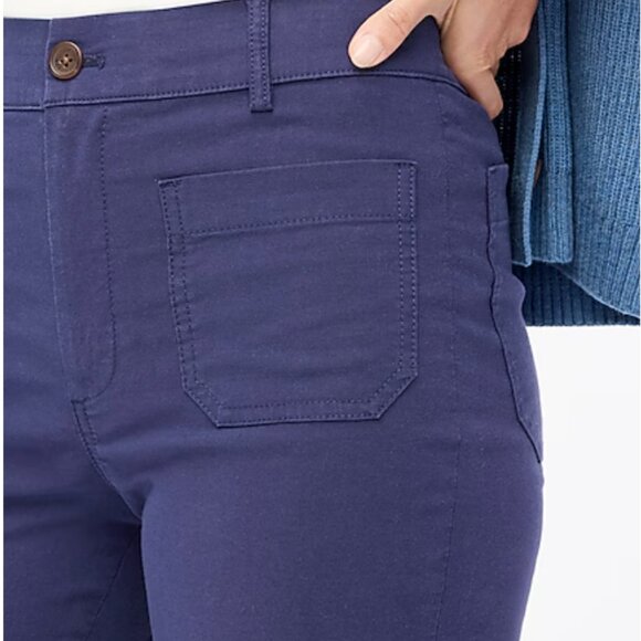 J. Crew Women's Wide Leg Pants in Rich Indigo - Picture 2 of 6